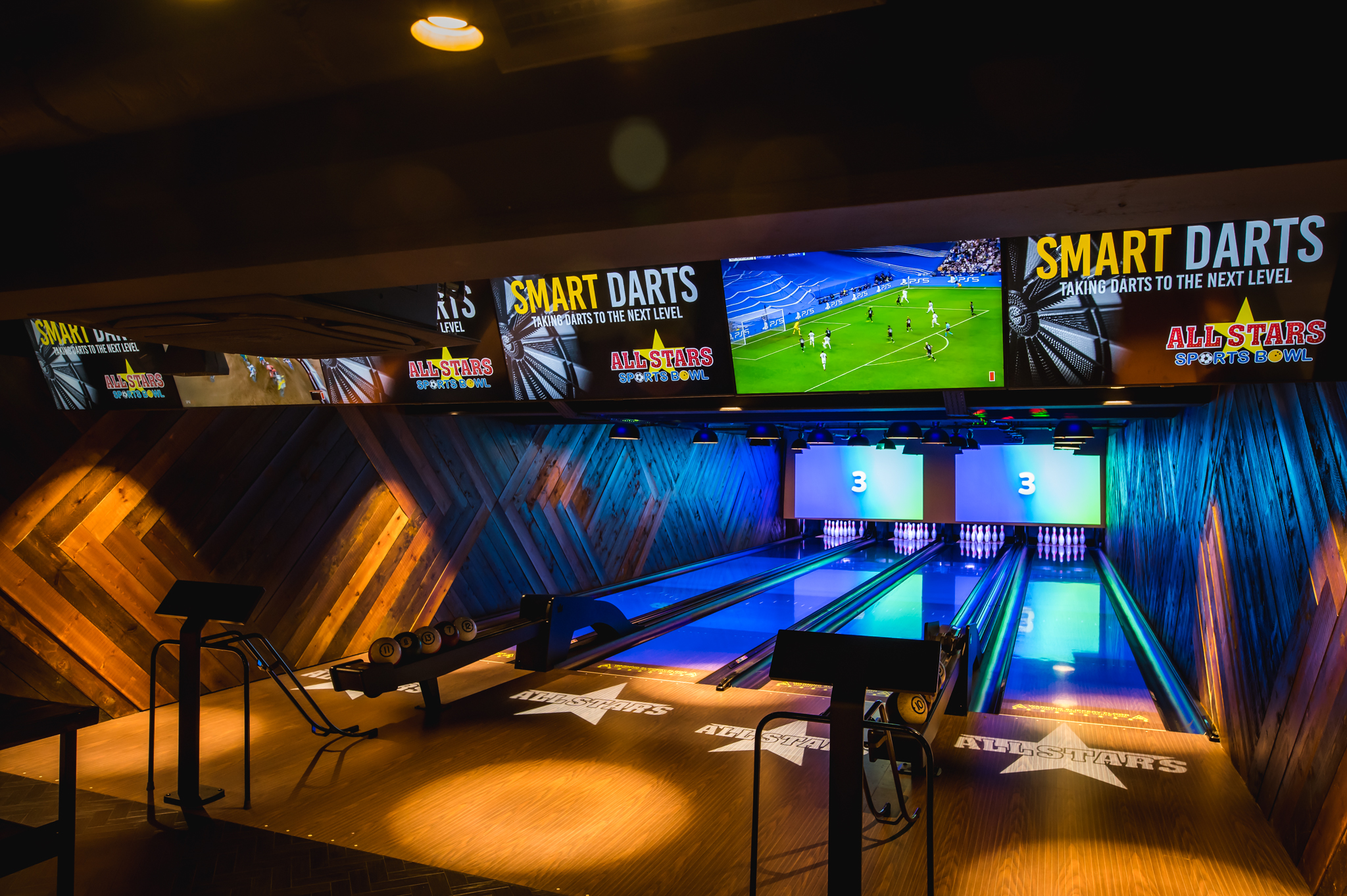 Image of the VIP Bowling area at Allstars Sports Bowl Weston